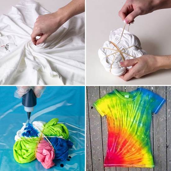 How to Make Easy DIY Tie-Dye Swirl T-Shirt