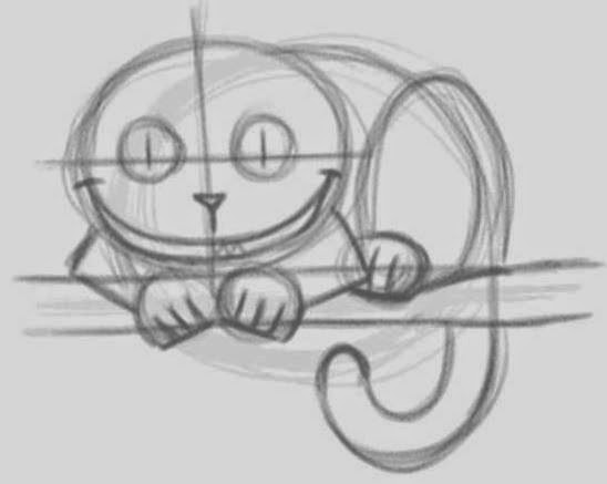 How to draw the Cheshire Cat 3
