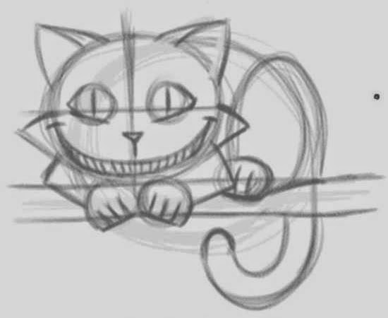How to draw the Cheshire Cat 4