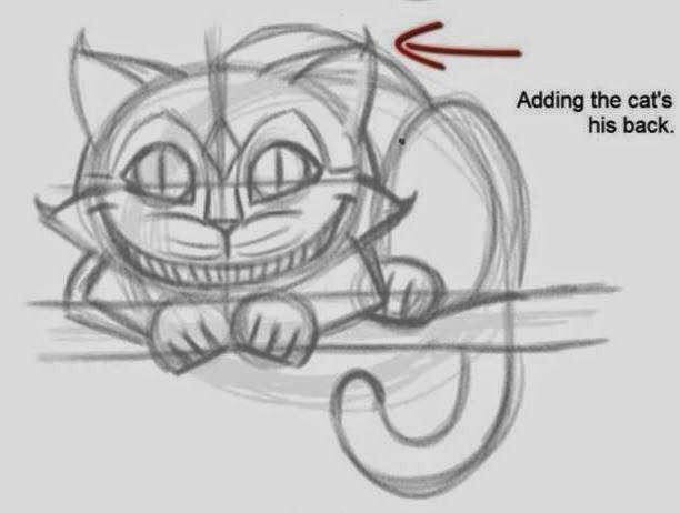 How to draw the Cheshire Cat 5