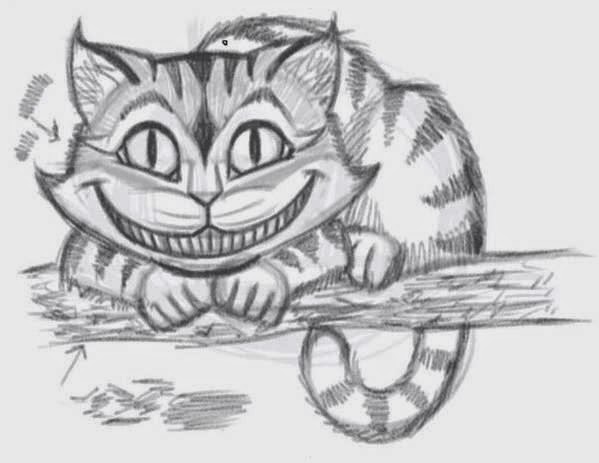 How to draw the Cheshire Cat 8