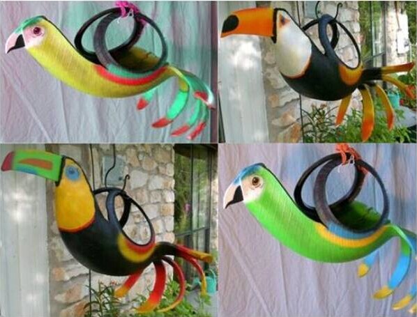40+ Creative DIY Ideas to Repurpose Old Tire into Animal Shaped Garden Decor --> Tire Birds