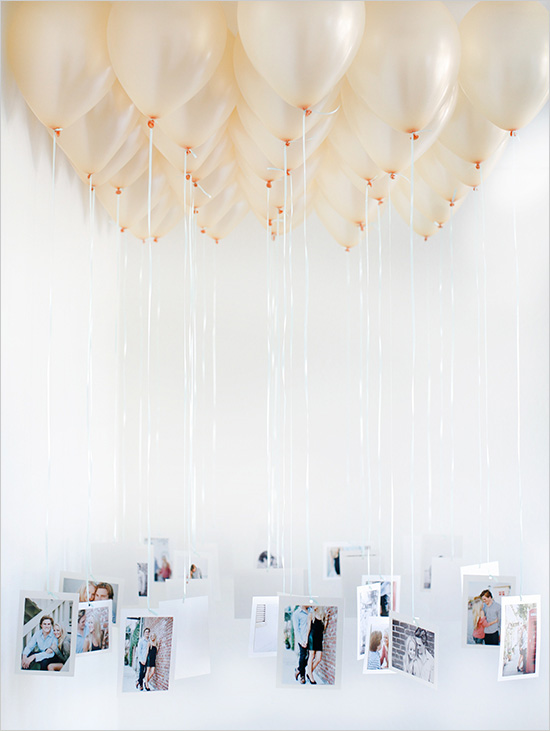45+ Fun and Creative Ways to Use Balloons --> Balloon Chandelier with Photos