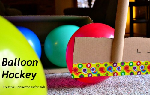 45+ Fun and Creative Ways to Use Balloons --> Balloon Hockey