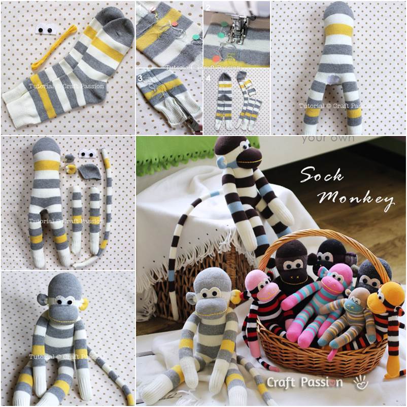 How To DIY Adorable Sock Monkey