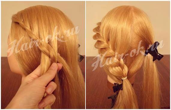 How To DIY Pretty Rose Braids Hairstyle 2
