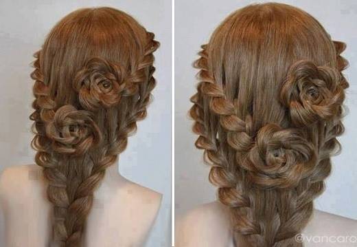 How To DIY Pretty Rose Braids Hairstyle