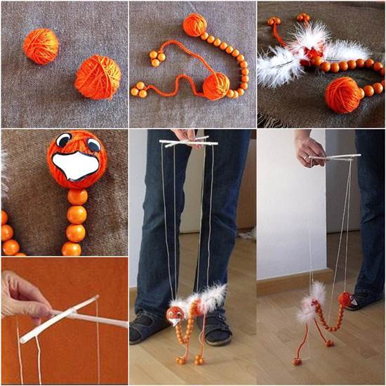 How to DIY Adorable Ostrich Puppet Doll