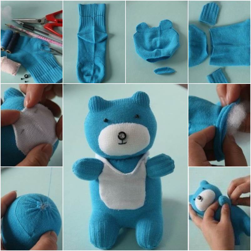 sock teddy bear