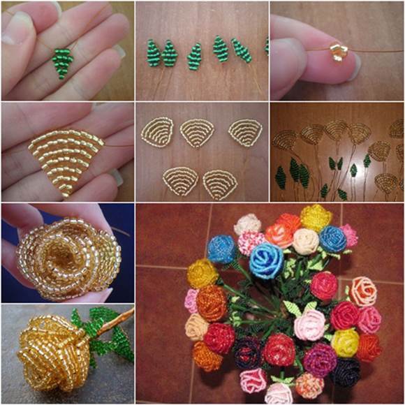 How to DIY Beautiful Beaded Rose