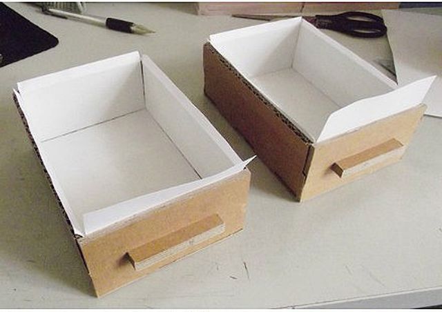 Create Your Own Cardboard Box Desk Drawer Organizers, eHow