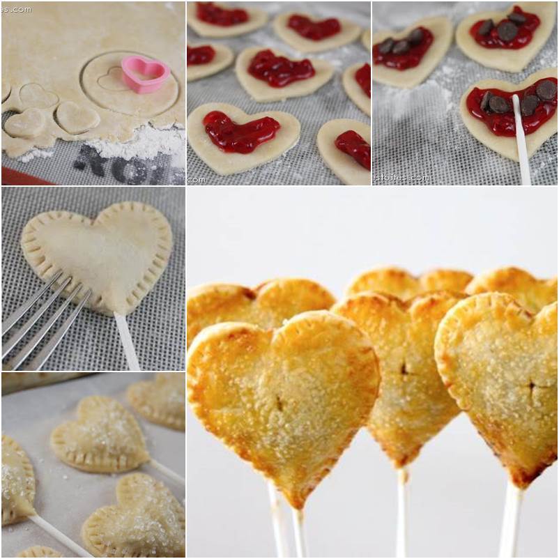 How to DIY Cherry Heart Sweet Pie Pops thumb