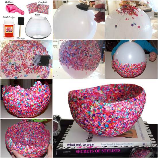 How to DIY Confetti Bowl in a Creative Way