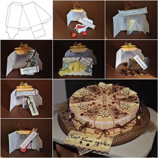 How to DIY Creative Cake Shaped Gift Boxes