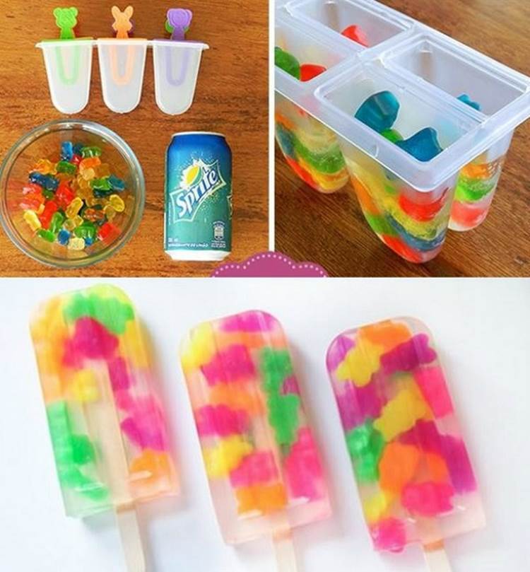 How to DIY Creative Gummy Bear Popsicles