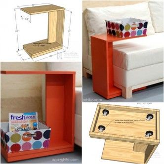 How to DIY Creative Rolling End Table