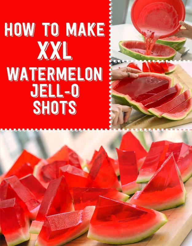 How to DIY Creative Watermelon Jell-O Shots