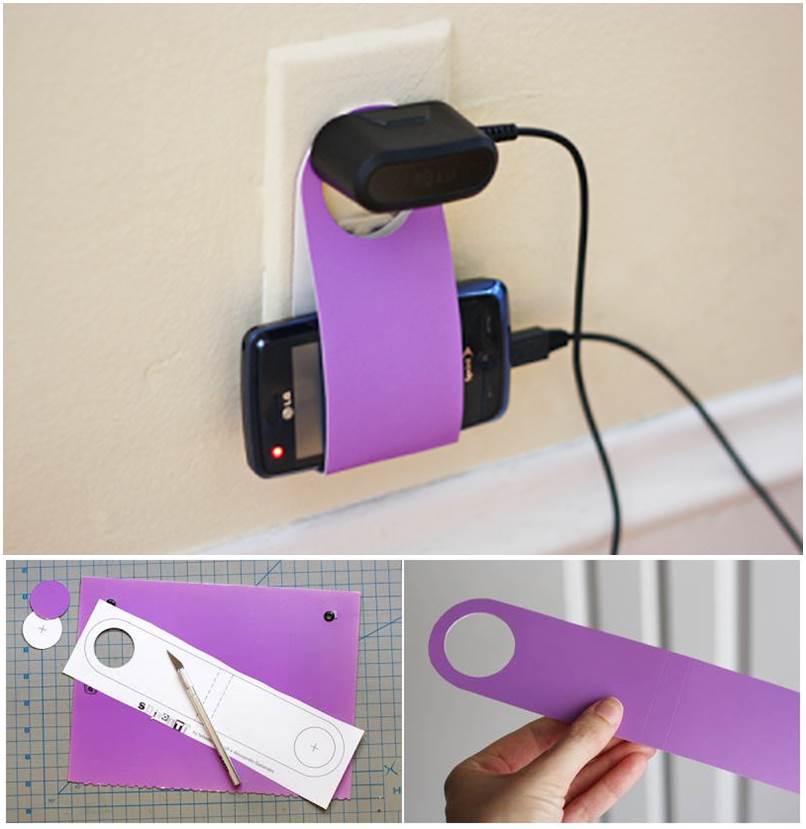 How to DIY Easy Cardboard Cell Phone Charging Holder