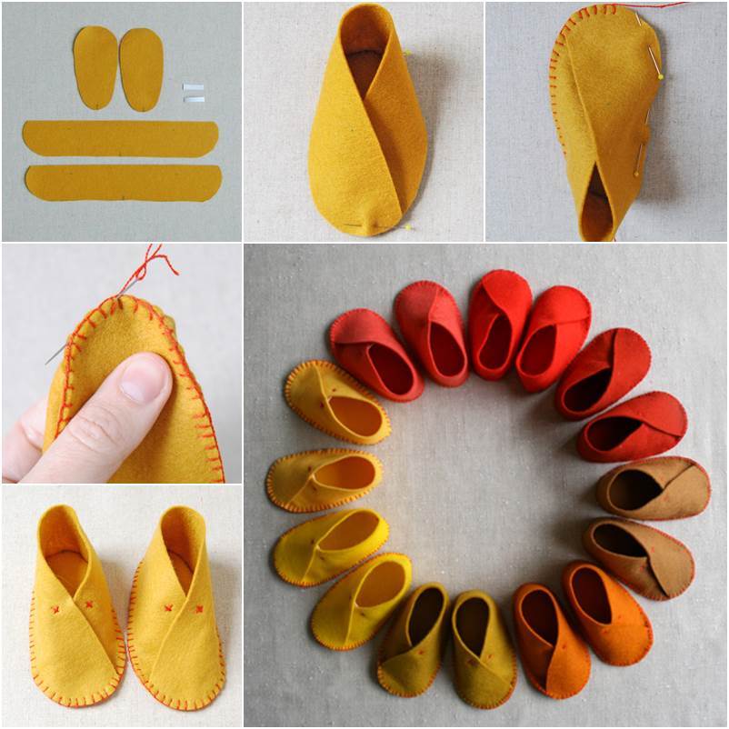 How to DIY Easy Felt Baby Shoes