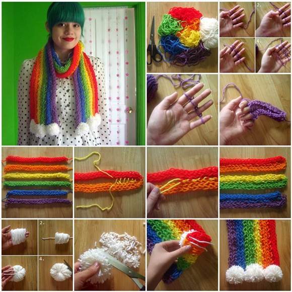 How to DIY Easy Infinity Scarf with a Knitting Loom 2