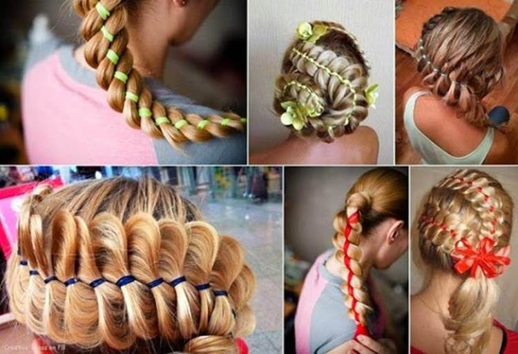 How to DIY Four Strand Ribbon Braid Hairstyle