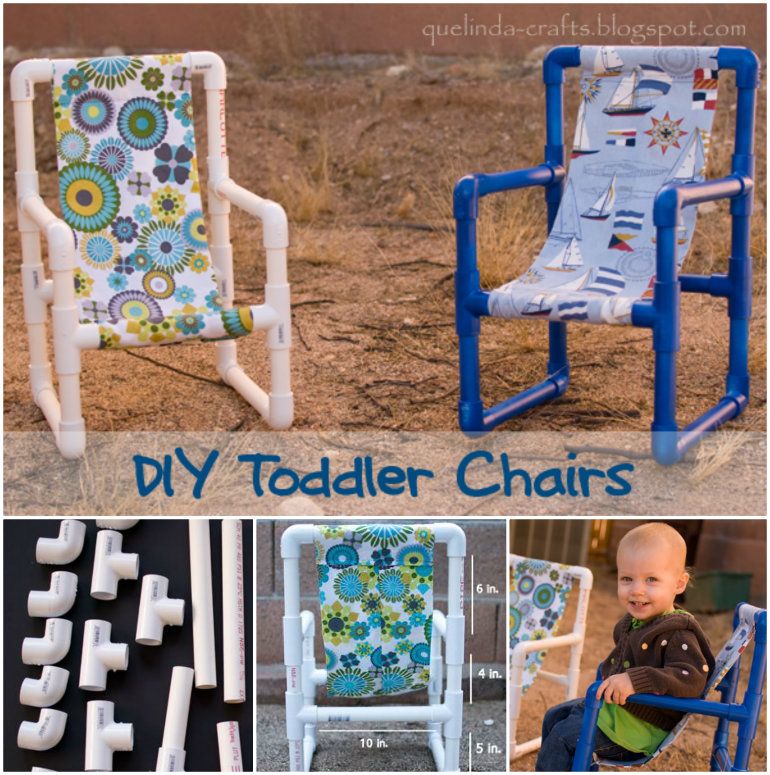 How to DIY PVC Pipe Toddler Chairs