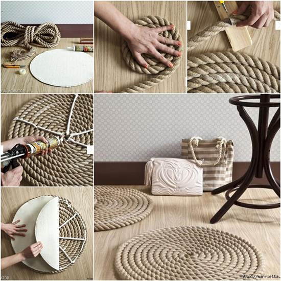 How to DIY Simple Rope Rug