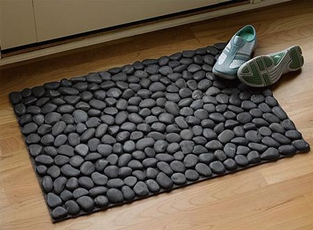 DIY Stone Floor Mat --> Black River Stone Doormat