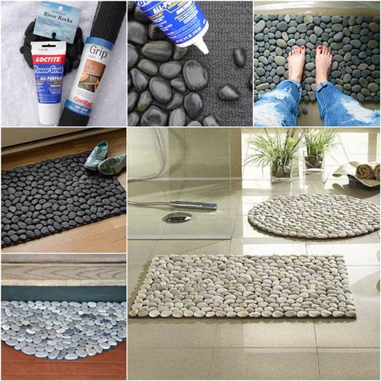 How To Diy Stone Floor Mat