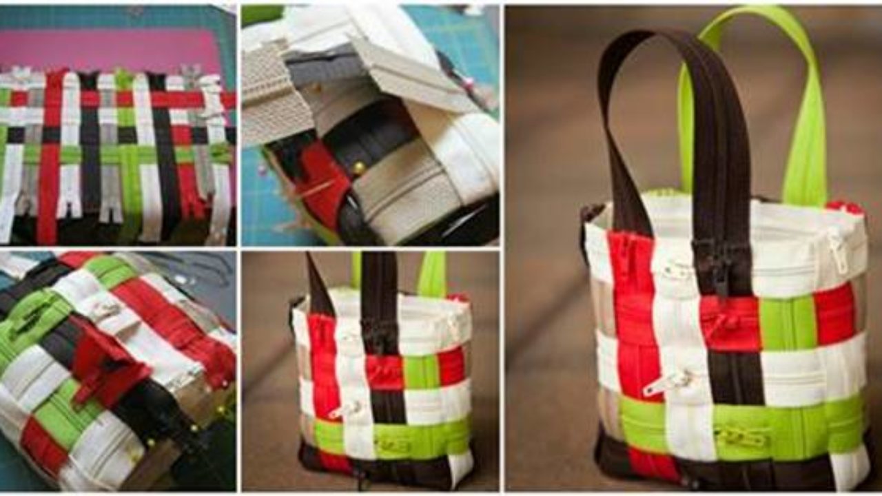 Diy How To Weave A Stylish Zipper Tote Bag