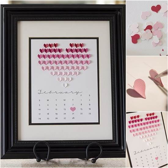 How to DIY Unique and Romantic Calendar