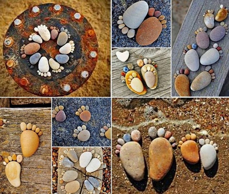 How to Make Creative Stone Footprints DIY Ideas