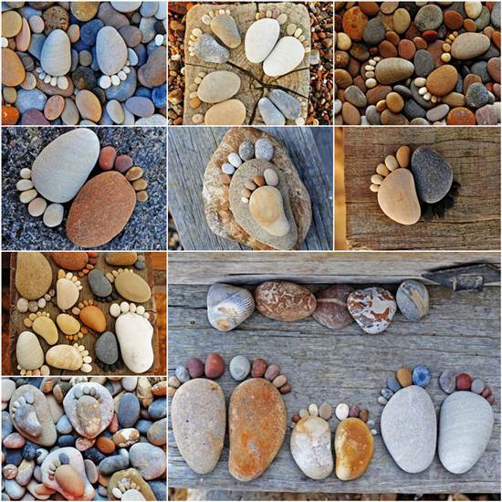 How to Make Creative Stone Footprints DIY Ideas