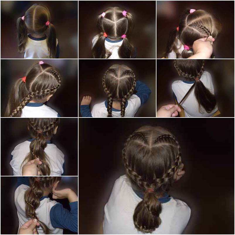 How to Make DIY Heart Shaped Braids Hairstyle