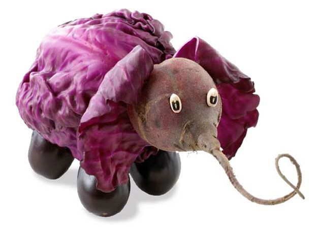 Creative Animals Made of Fruits And Vegetables