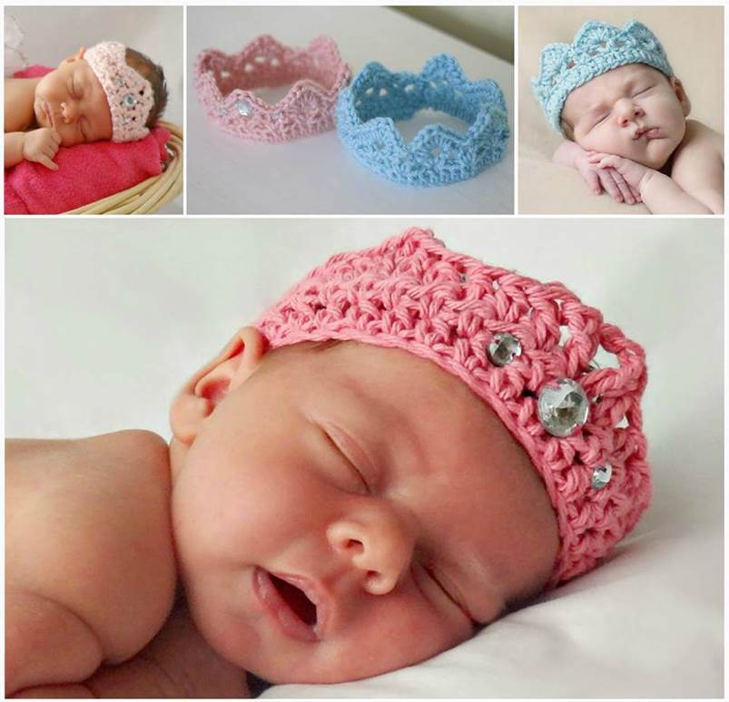 DIY Adorable Crochet Newborn Crown