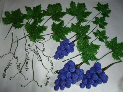 DIY Beautiful Beaded Grape Vine 8