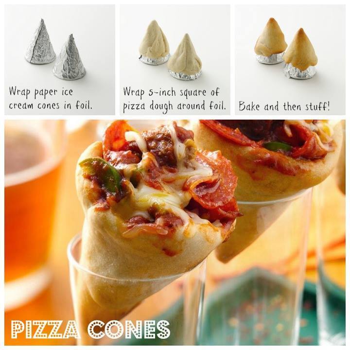 DIY Delicious Pizza Cones