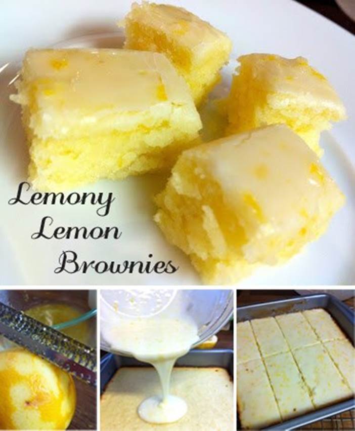 DIY Lemony Lemon Brownies