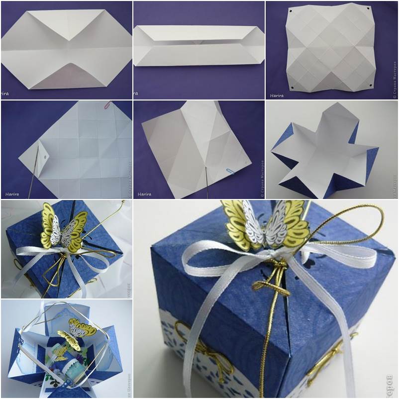 DIY Pretty Origami Gift Box