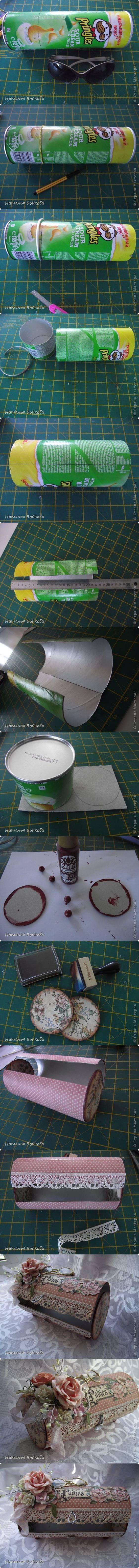 DIY Pretty Vintage Box from Pringles Can