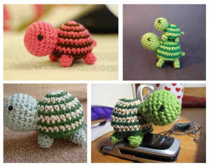 How to DIY Adorable Striped Crochet Turtle