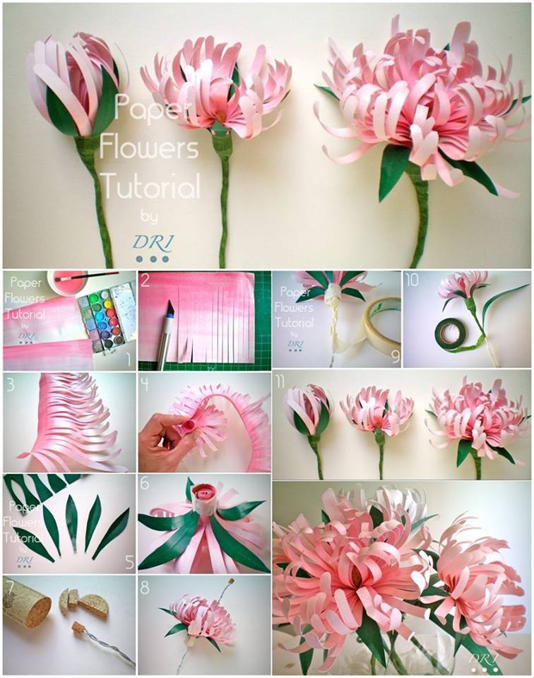 How to DIY Beautiful Paper Chrysanthemums