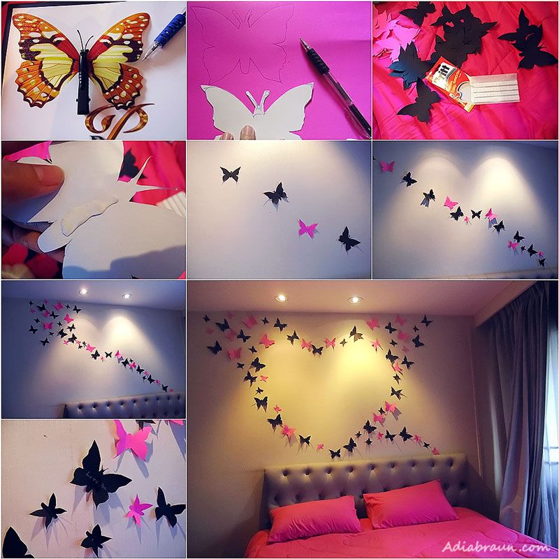 How to DIY Butterfly Wall Decoration