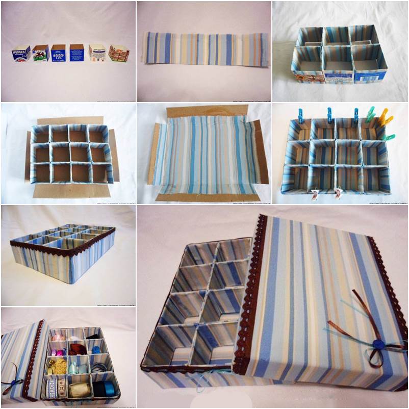 How to DIY Cardboard Storage Box with Dividers
