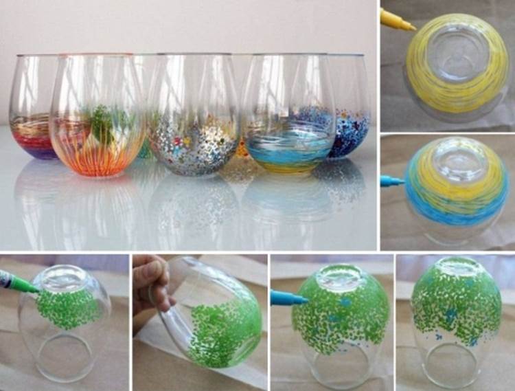 How to DIY Colorful Glass Drawings