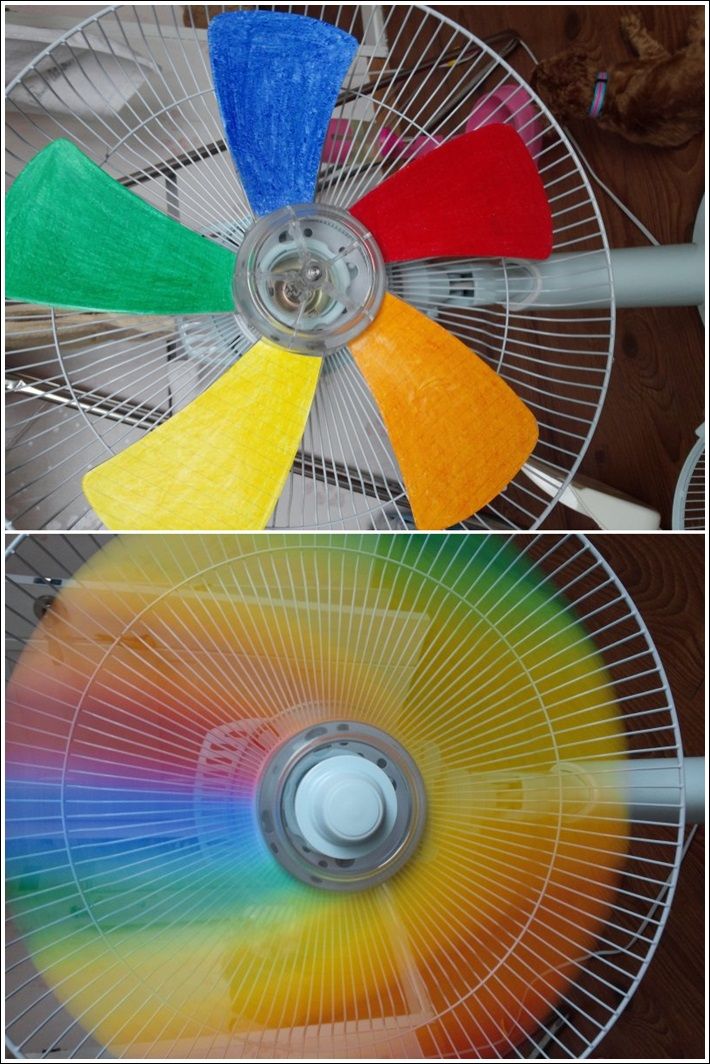 How to DIY Creative Rainbow Fan 7