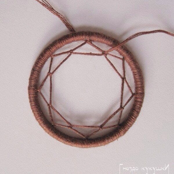 How to DIY Dreamcatcher Pendant 7