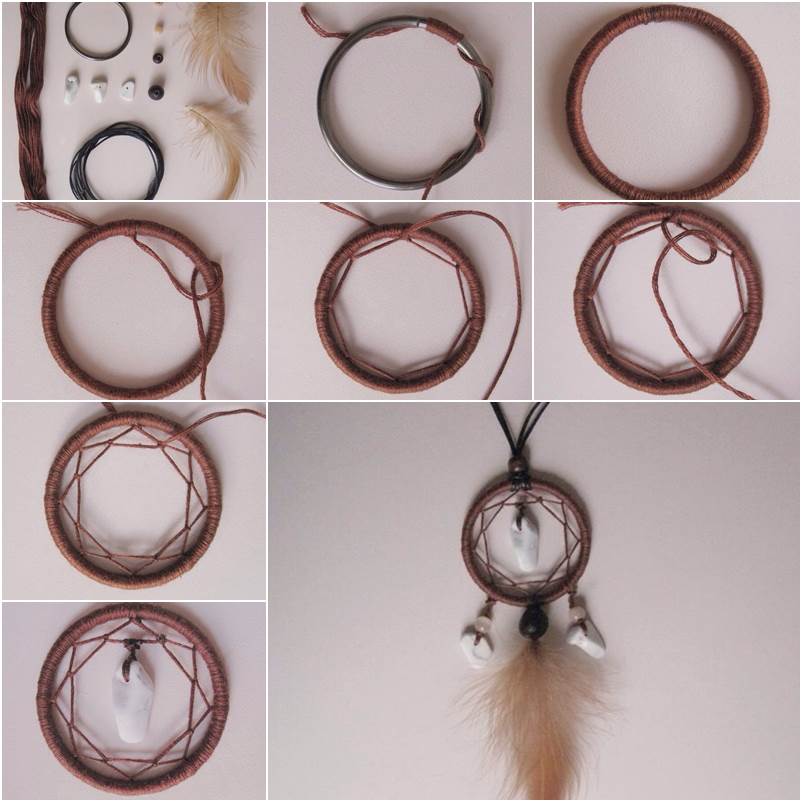 DIY Dream Catcher Pendant  Dream catcher, Dream catcher diy, Dream catcher  patterns