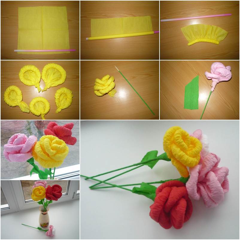 How to DIY Easy Napkin Paper Flowers